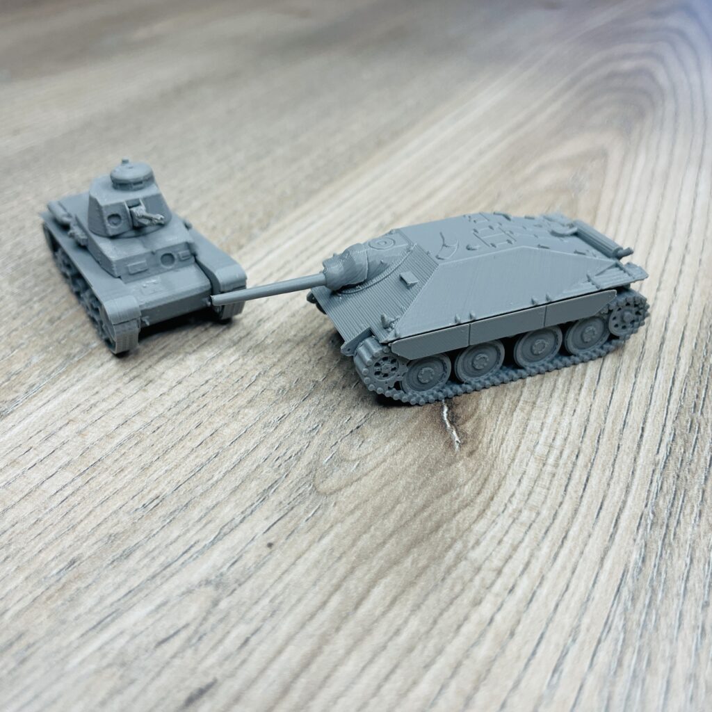 Model tanku LT-35 a Hetzer H0 (1:87)
